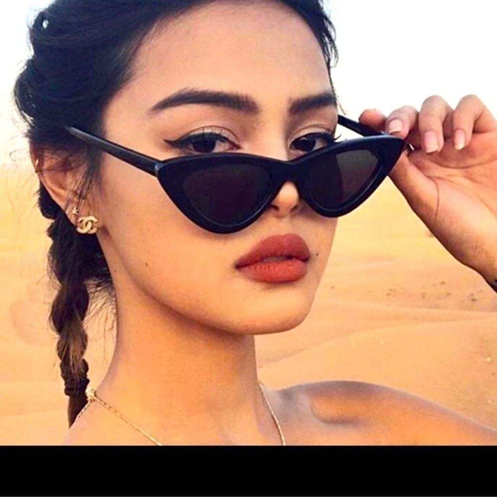 Black and Red CatEye Sunnies Sunglasses